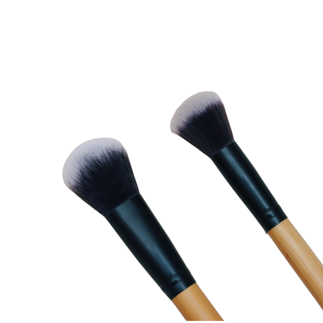 Contour and Highlighter Makeup Brush Duo-1