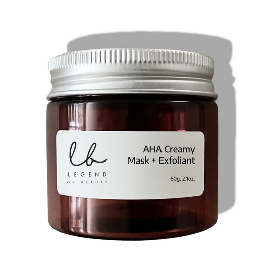 AHA Creamy Mask & Exfoliant (60g, 2.1oz.) - Legend of Beauty
